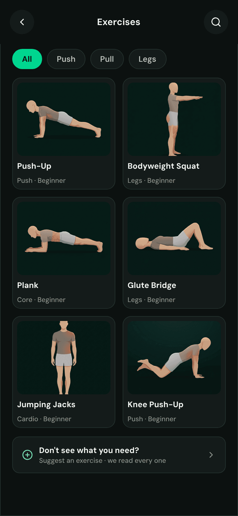 Exercise library